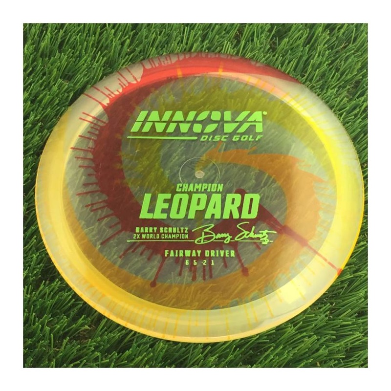 Innova Champion I-Dye Leopard with Burst Logo Barry Schultz 2X World Champion Stamp – 169g – Translucent Dyed
