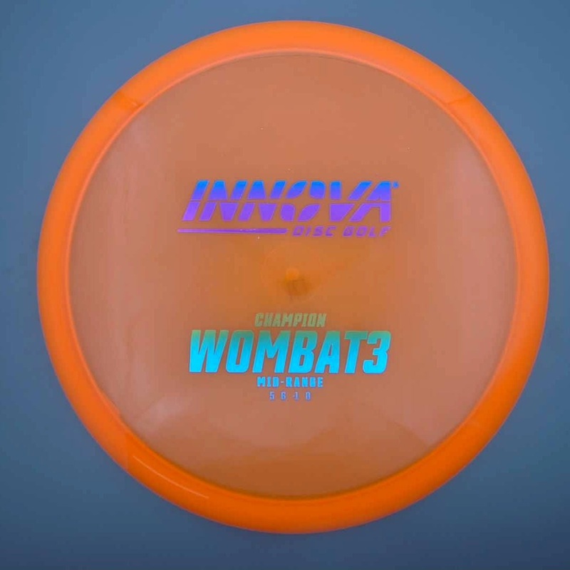 Innova Champion Wombat3 with Burst Logo Stock Stamp – 171.8g – Orange