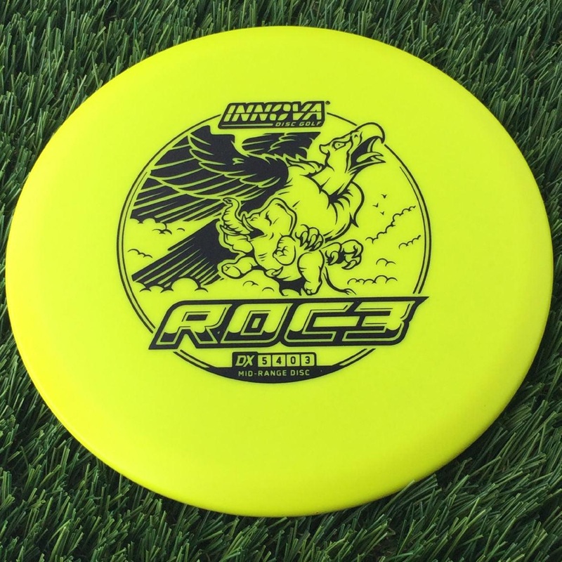 Innova DX Roc3 with Burst Logo Stock Character Stamp – 157g Yellow