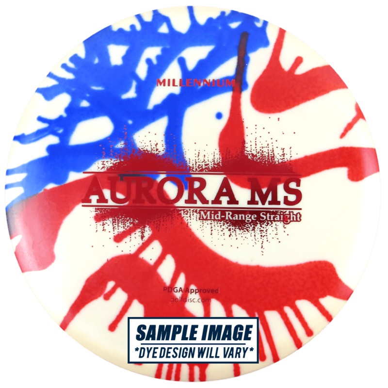 Millennium Tie-Dye Standard Aurora MS Midrange Golf Disc