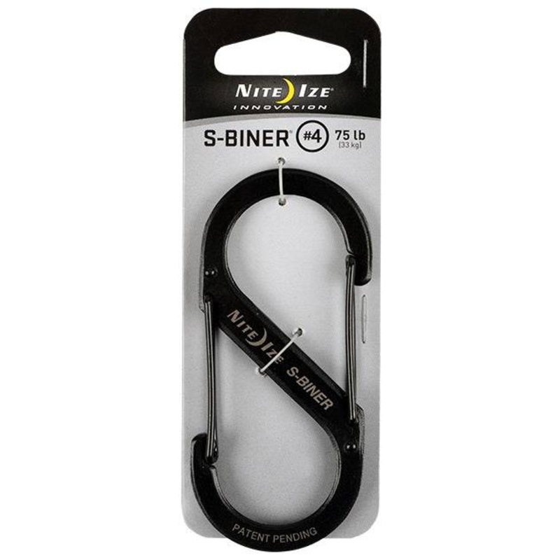 Nite Ize #4 S-Biner Stainless Steel Carabiner – 75 lb. Rating