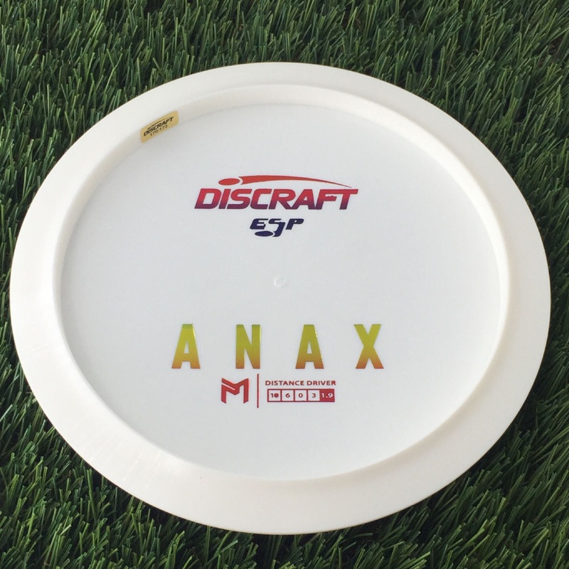 Discraft ESP Anax with Dye Line Blank Top Bottom Stamp – 172g White