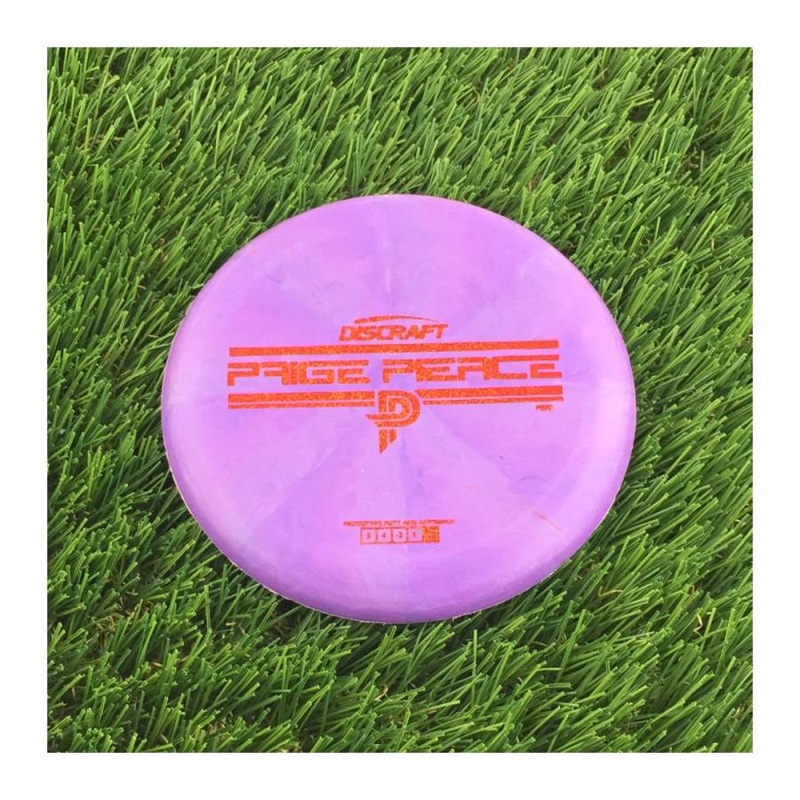 Discraft Swirl Mini Fierce Mini with Paige Pierce PP Prototype Putt and Approach Stamp – 69g – Solid Purple