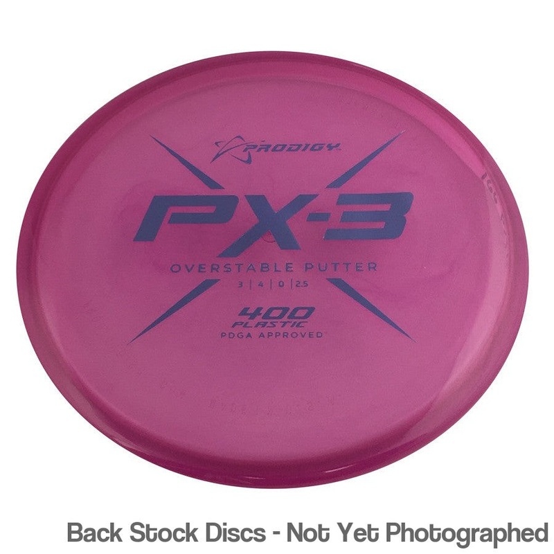 Prodigy 400 PX-3 Putter (Stock Stamp) [Back Stock Inventory – Disc and Stamp Color WILL VARY]