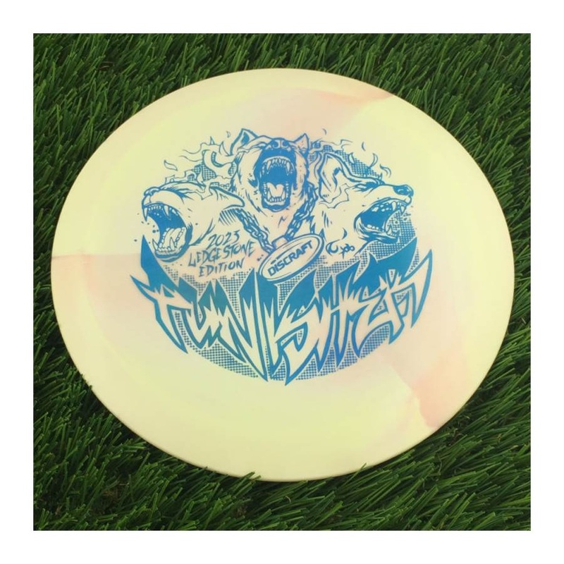 Discraft ESP Swirl Punisher with 2023 Ledgestone Edition – Wave 3 Stamp – 174g – Solid Cream