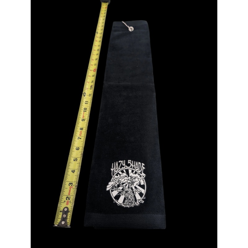 Hazy Shade Roots Logo Black Tri-Fold Towel