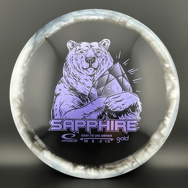 Gold Orbit Sapphire – Inverted Stamp