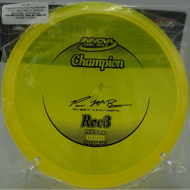 Champion Roc3 (2x Paul Mcbeth)