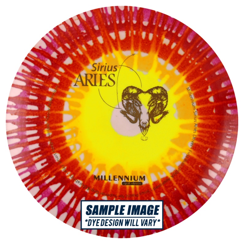 Millennium Tie-Dye Sirius Aries Distance Driver Golf Disc