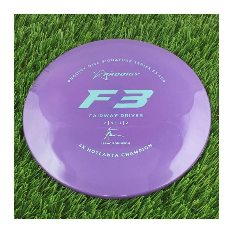 Prodigy 400 F3 with 2022 Signature Series Isaac Robinson – 4X Hotlanta Champion Stamp – 175g – Solid Purple