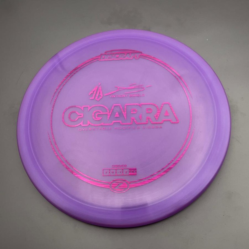 Discraft Elite Z Cigarra with Anthony Barela Signature – AB Stamp – 174.1g – Purple