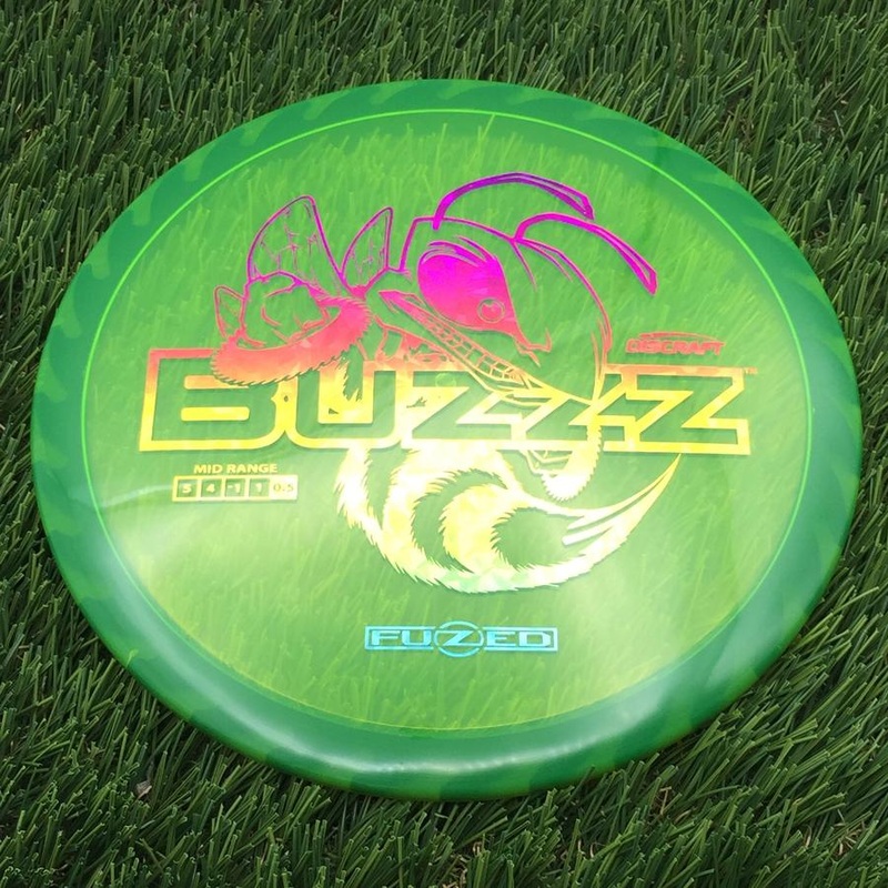 Discraft Elite Z FuZed Line with Saw Pattern Buzzz with Big Bee with Saw Blade – “Buzzzsaw” Stamp – 172.42g – Green