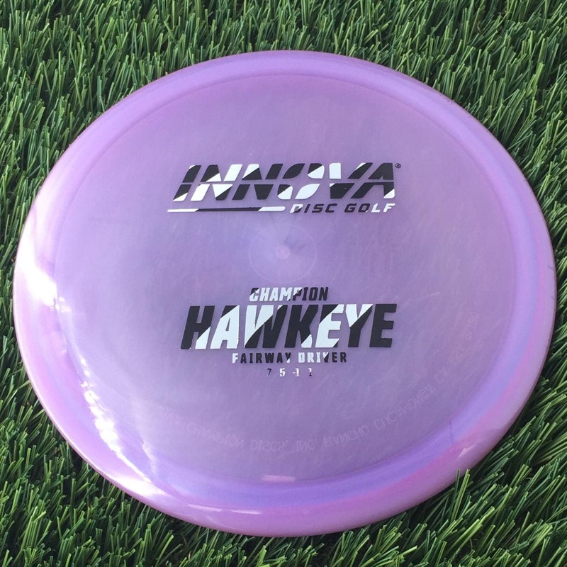 Innova Champion Hawkeye with Burst Logo Stock Stamp – 171g – Translucent Purple