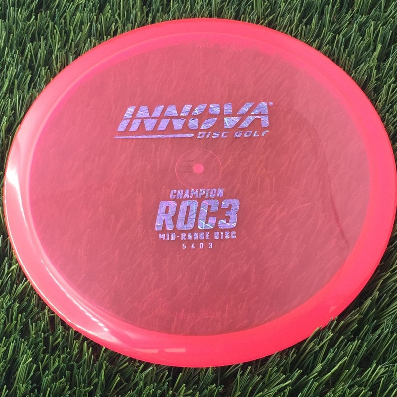 Innova Champion Roc3 with Burst Logo Stock Stamp – 171g – Translucent Pink