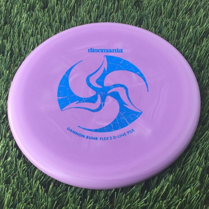 Discmania Italian D-Line Flex 2 P2x with Gannon Buhr Signature Series x Huk Lab Collaboration Stamp – 174g – Solid Purple