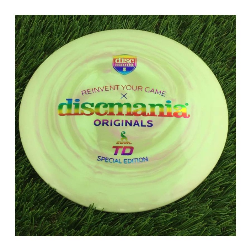 Discmania Swirly S-Line TD with Reinvent Your Game x Discmania Originals Special Edition Stamp – 174g – Solid Muted Green