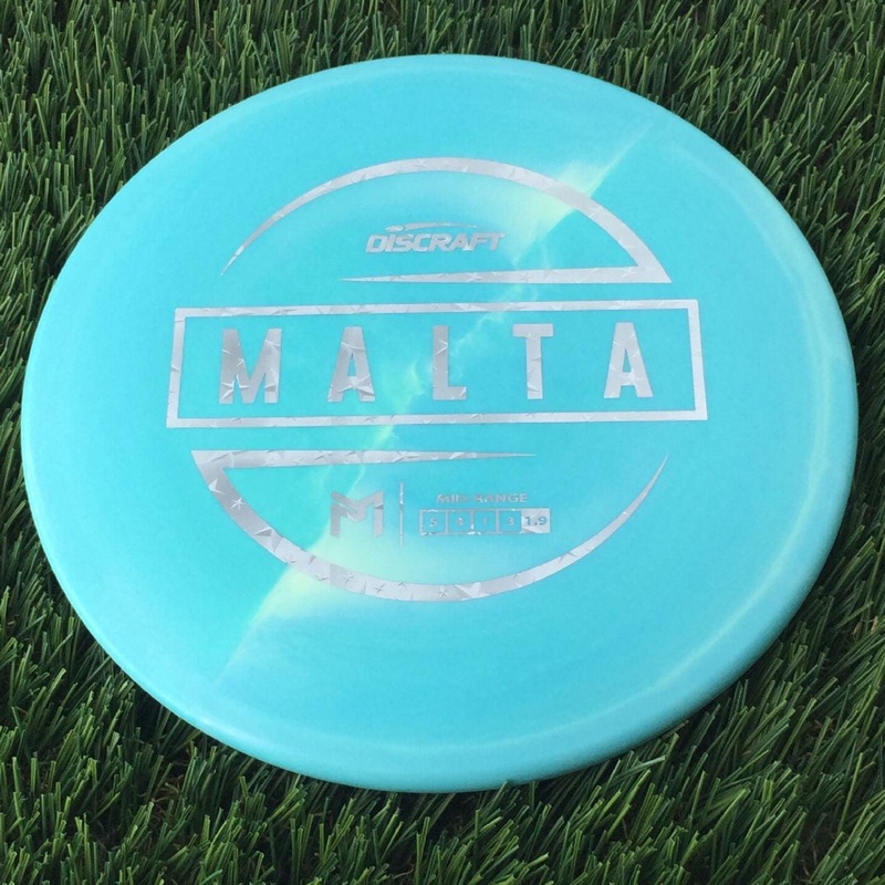 Discraft ESP Malta with PM Logo Stock Stamp Stamp – 169g Turquoise Blue