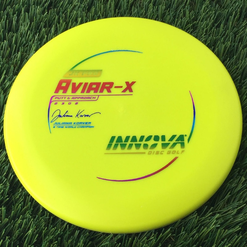Innova Pro JK Aviar-x with Juliana Korver – 5 Time World Champion Stamp – 171g Yellow