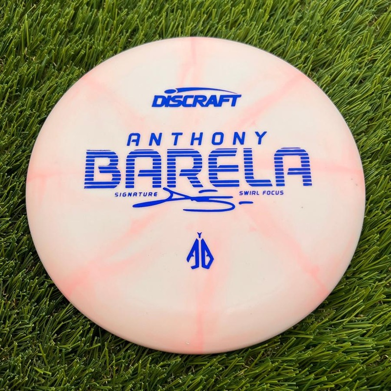 Discraft Crazy Tough CT Swirl Focus with Anthony Barela Signature – AB Stamp – 173.18g – Pale Pink