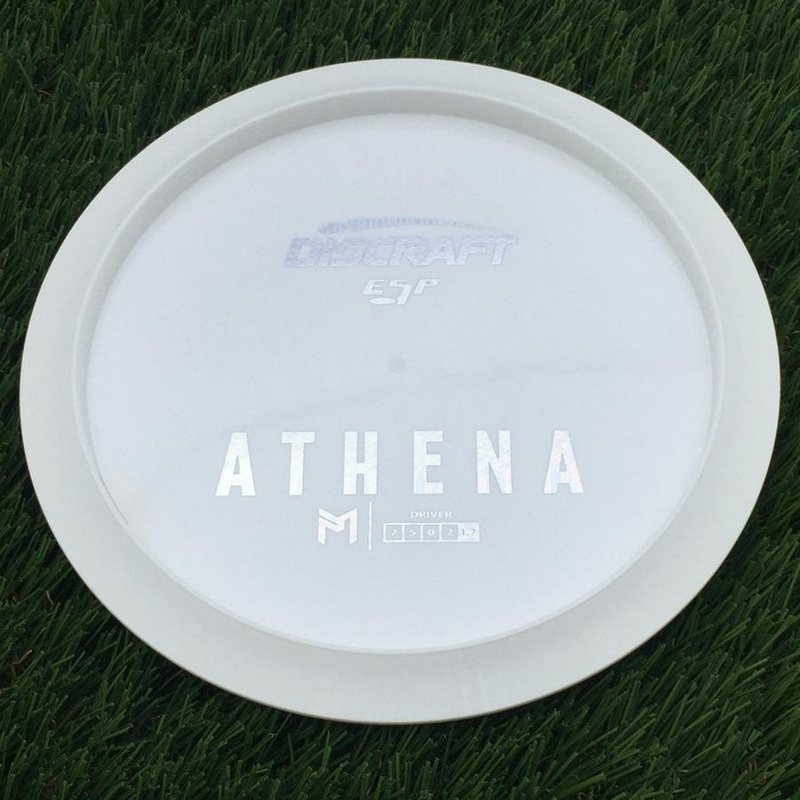 Discraft ESP Athena with Dye Line Blank Top Bottom Stamp – 172g – White