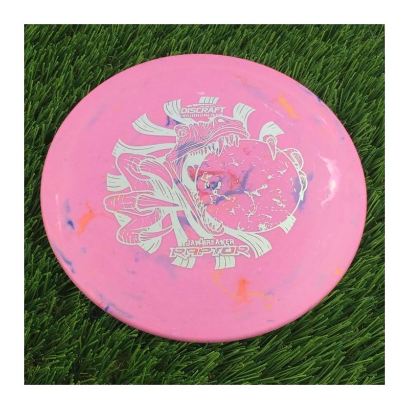 Discraft Jawbreaker Raptor with 2023 Ledgestone Edition – Wave 1 Stamp – 174g – Solid Pink