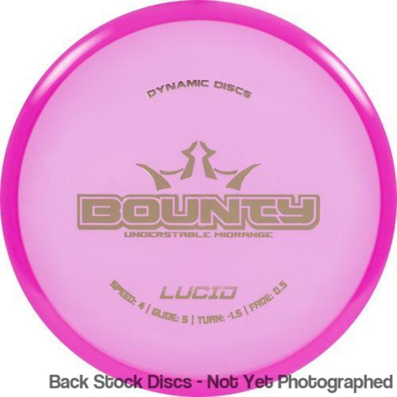 Dynamic Discs Lucid Bounty Midrange (Stock Stamp) [Back Stock Inventory – Disc and Stamp Color WILL VARY]