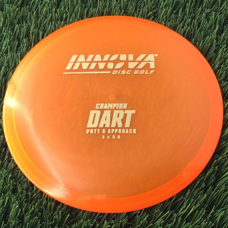 Innova Champion Dart with Burst Logo Stock Stamp – 170g – Translucent Orange