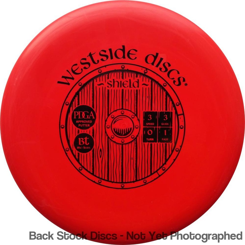 Westside BT Medium Shield Putter (Stock Stamp) [Back Stock Inventory – Disc and Stamp Color WILL VARY]