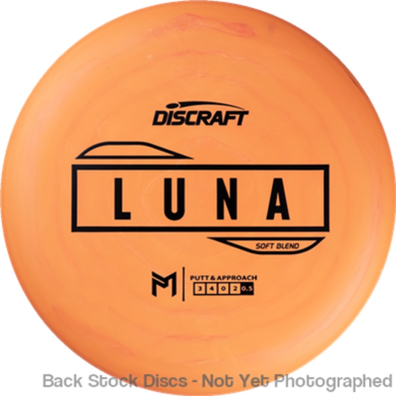 Discraft Putter Line Soft Luna Putter with PM Logo Stock Stamp [Back Stock Inventory – Disc and Stamp Color WILL VARY]