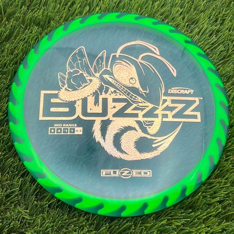 Discraft Elite Z FuZed Line with Saw Pattern Buzzz with Big Bee with Saw Blade – “Buzzzsaw” Stamp – 170.53g – Green