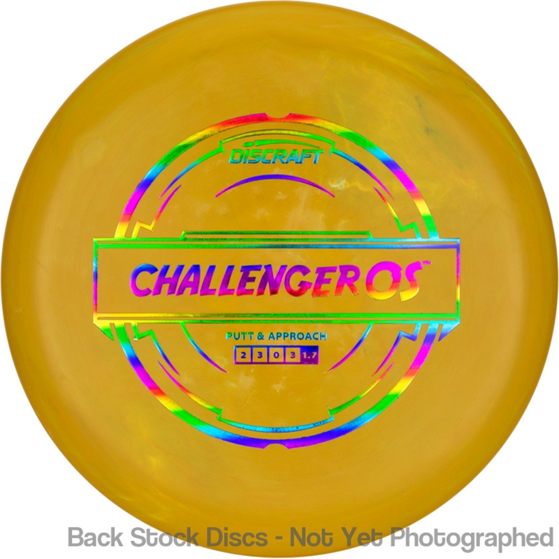 Discraft Putter Line Hard Challenger OS Putter (Stock Stamp) [Back Stock Inventory – Disc and Stamp Color WILL VARY]