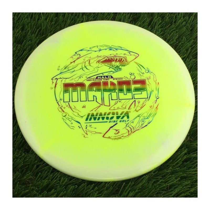 Innova Halo Star Mako3 with Burst Logo Stock Stamp – 165g – Solid Light Yellow