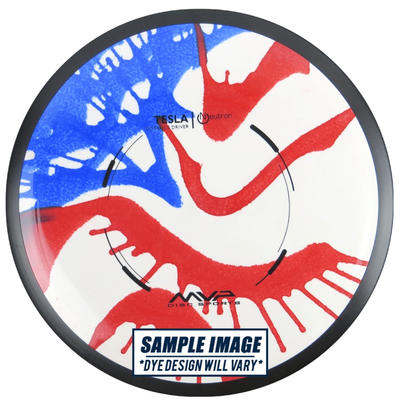 MVP Tie-Dye Neutron Tesla Distance Driver Golf Disc