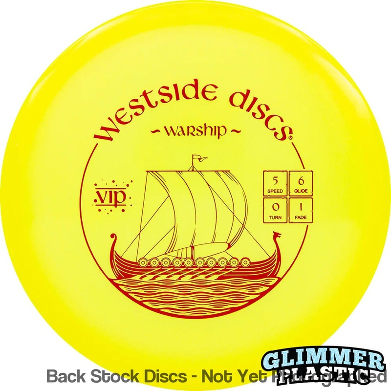 Westside VIP Glimmer Warship Midrange (Stock Stamp) [Back Stock Inventory – Disc and Stamp Color WILL VARY]